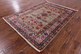 Super Kazak Hand Knotted Wool Rug - 4' 11" X 6' 7" - Golden Nile