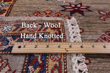 Super Kazak Hand Knotted Wool Rug - 4' 11" X 6' 7" - Golden Nile