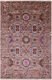 Persian Tabriz Hand Knotted Wool Rug - 6' 7" X 9' 10" - Golden Nile