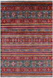 Khorjin Persian Gabbeh Handmade Wool Rug - 5' 8" X 7' 10" - Golden Nile