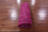 Pink Full Pile Overdyed Hand Knotted Wool Rug - 10' 0" X 13' 9" - Golden Nile