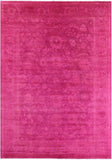 Pink Full Pile Overdyed Hand Knotted Wool Rug - 10' 0" X 13' 9" - Golden Nile