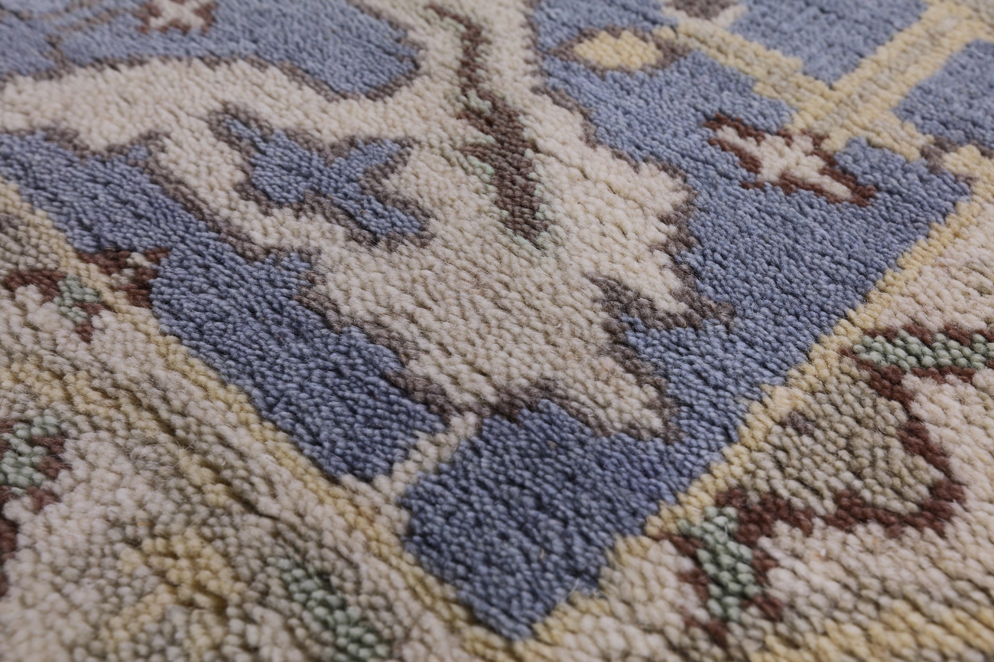 Turkish Oushak Hand Knotted Wool Runner Rug - 2' 7" X 9' 10" - Golden Nile