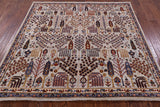 Square Ziegler Hand Knotted Wool Rug - 5' 11" X 5' 11" - Golden Nile
