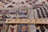 Square Ziegler Hand Knotted Wool Rug - 5' 11" X 5' 11" - Golden Nile