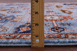 Blue Persian Fine Serapi Hand Knotted Wool Rug - 4' 10" X 6' 4" - Golden Nile