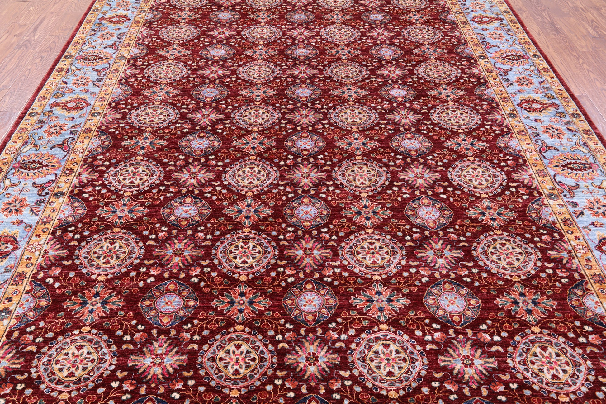 Persian Tabriz Hand Knotted Wool Rug - 9' 0" X 11' 10" - Golden Nile