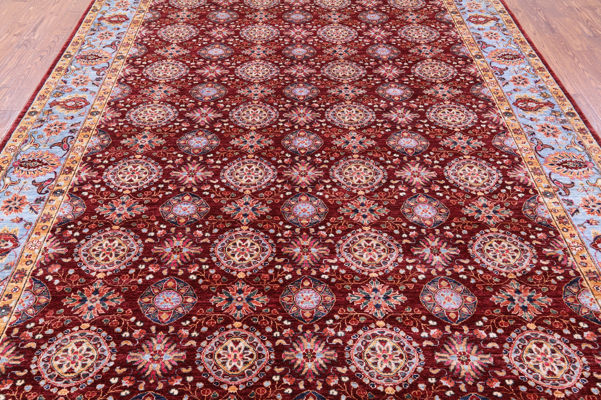 Persian Tabriz Hand Knotted Wool Rug - 9' 0" X 11' 10" - Golden Nile