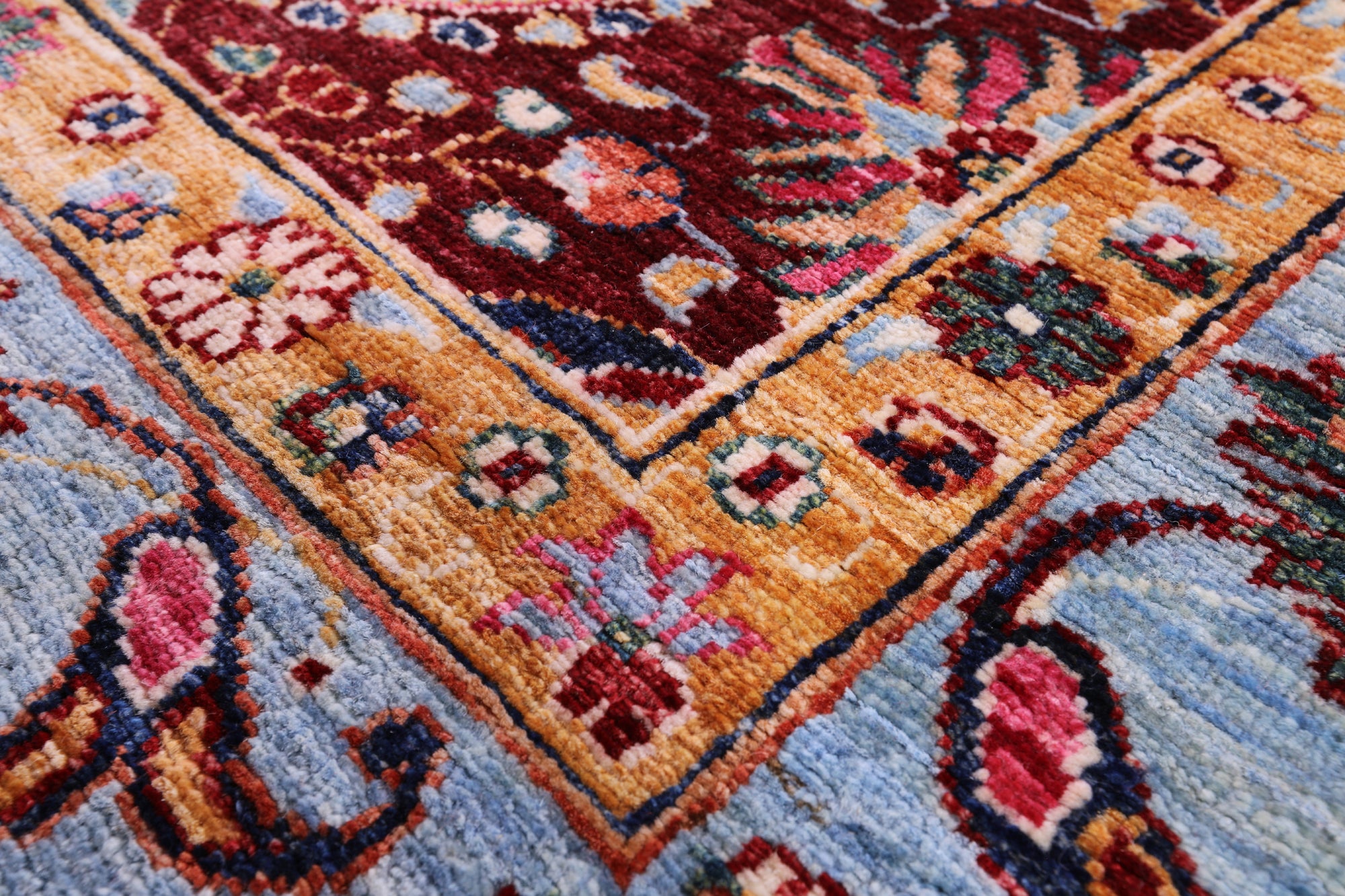 Persian Tabriz Hand Knotted Wool Rug - 9' 0" X 11' 10" - Golden Nile