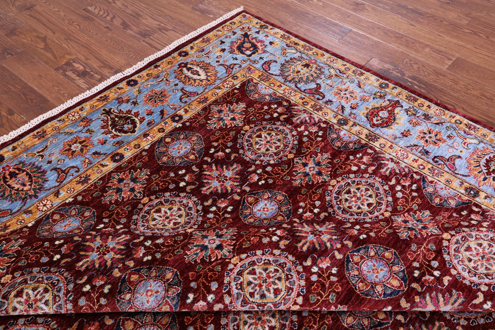 Persian Tabriz Hand Knotted Wool Rug - 9' 0" X 11' 10" - Golden Nile