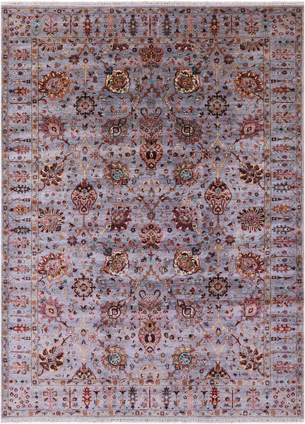 Peshawar Hand Knotted Wool Rug - 8' 3" X 11' 3" - Golden Nile