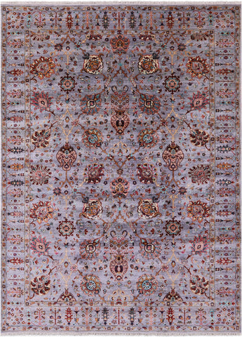 Peshawar Hand Knotted Wool Rug - 8' 3