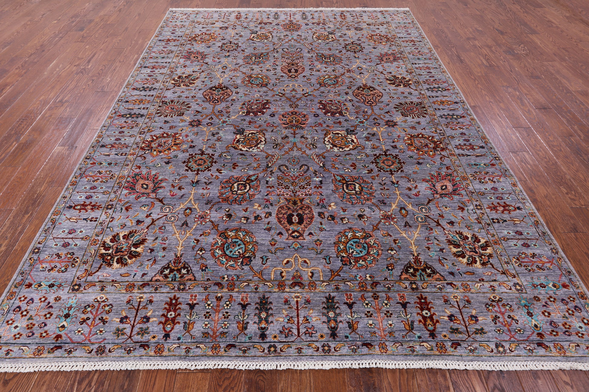 Peshawar Hand Knotted Wool Rug - 8' 3" X 11' 3" - Golden Nile