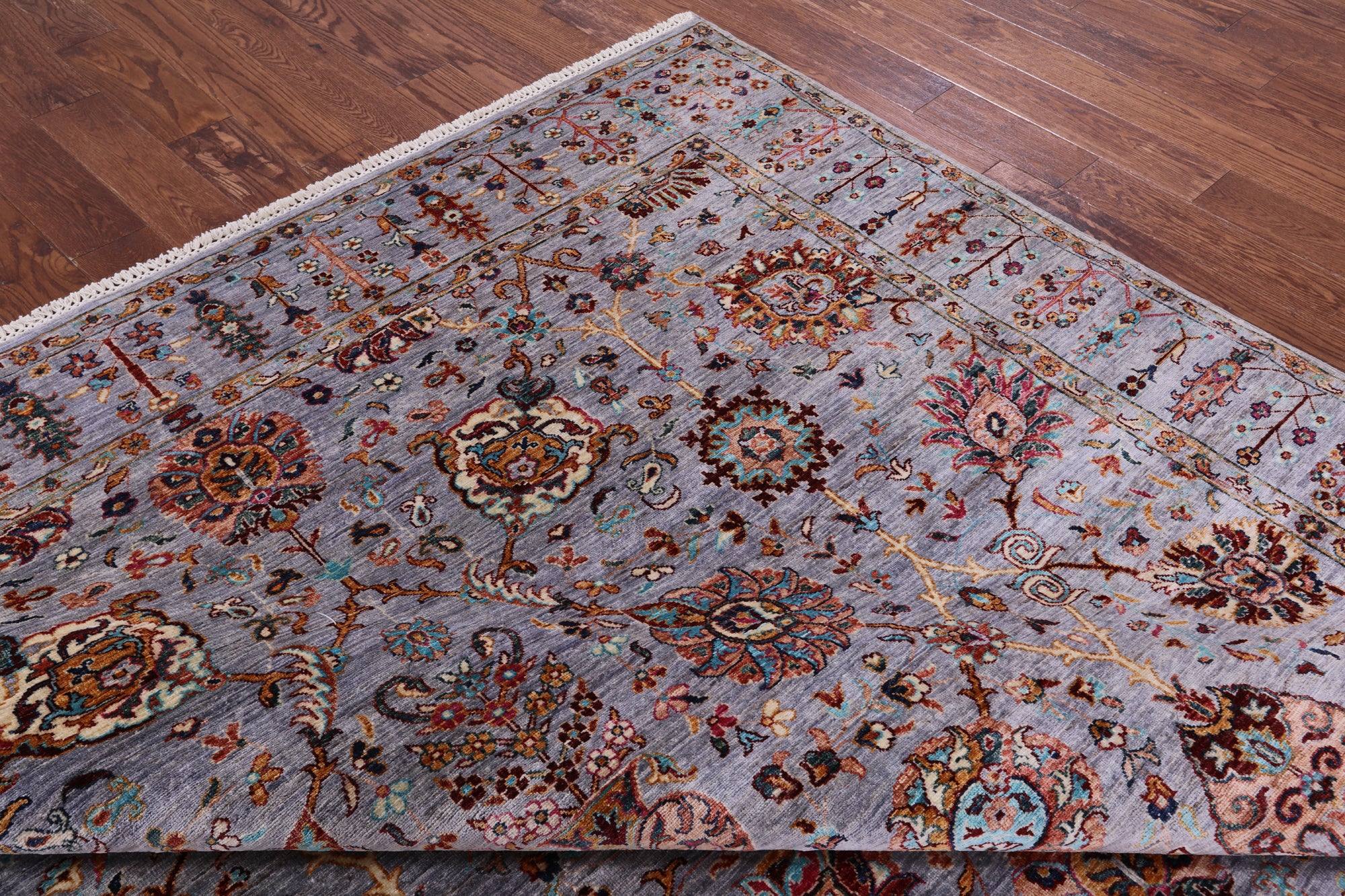 Peshawar Hand Knotted Wool Rug - 8' 3" X 11' 3" - Golden Nile
