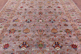 Peshawar Hand Knotted Wool Rug - 9' 0" X 11' 7" - Golden Nile