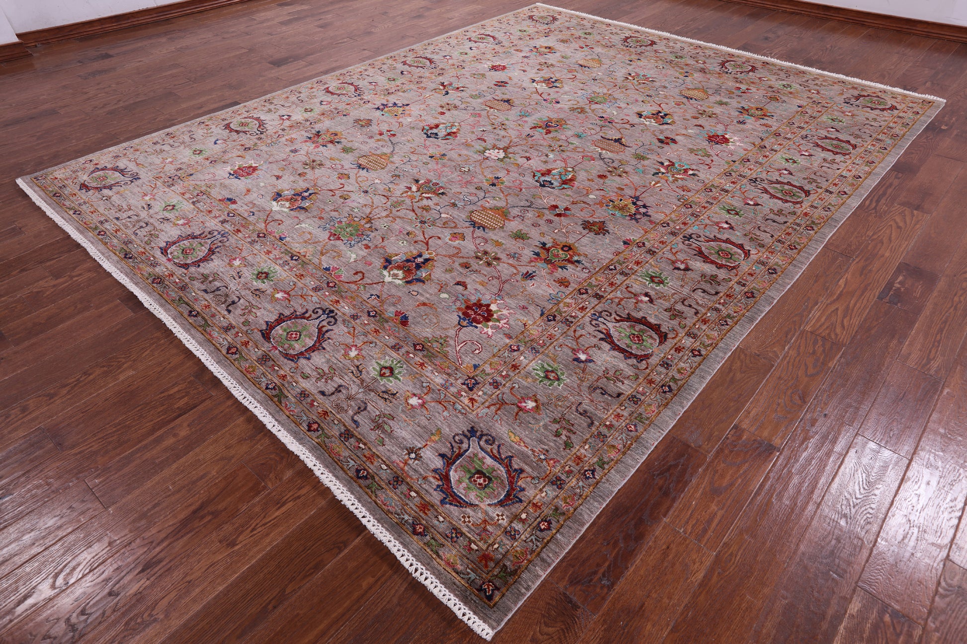 Peshawar Hand Knotted Wool Rug - 9' 0" X 11' 7" - Golden Nile