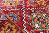 Red Khorjin Persian Gabbeh Hand Knotted Wool Rug - 5' 8" X 8' 4" - Golden Nile