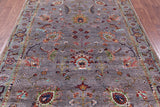 Grey Persian Tabriz Hand Knotted Wool Rug - 5' 8" X 8' 1" - Golden Nile