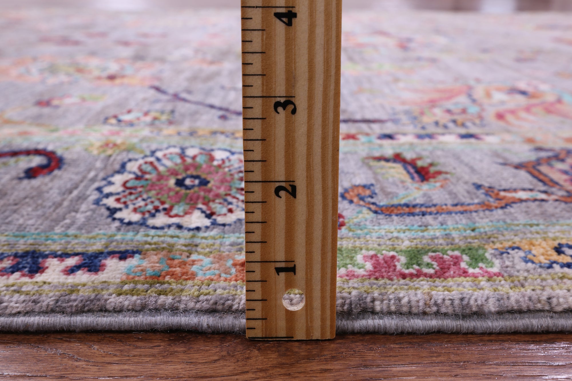 Grey Persian Tabriz Hand Knotted Wool Rug - 5' 8" X 8' 1" - Golden Nile