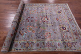 Grey Persian Tabriz Hand Knotted Wool Rug - 5' 8" X 8' 1" - Golden Nile