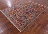 Turkmen Ersari Handmade Wool Rug - 5' 10" X 7' 7" - Golden Nile