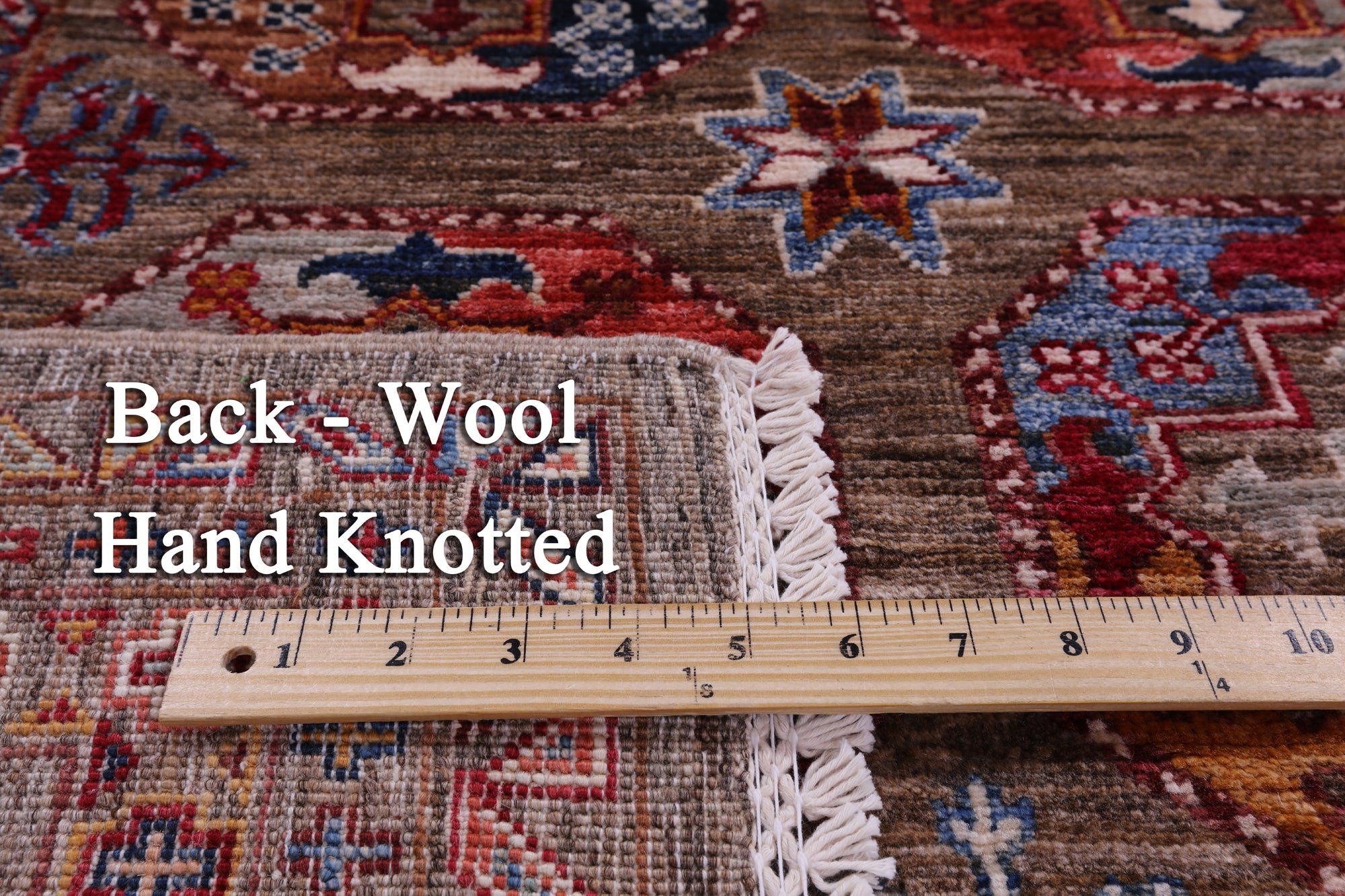 Turkmen Ersari Handmade Wool Rug - 5' 7" X 8' 1" - Golden Nile