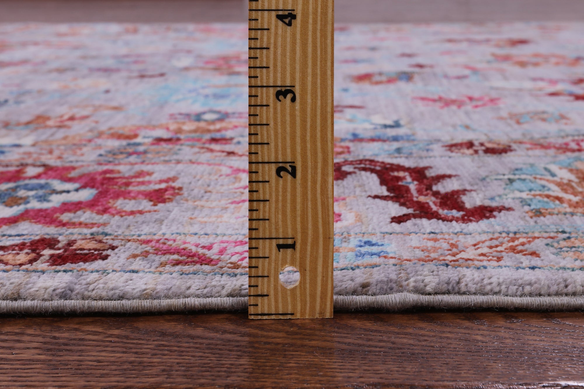 Grey Peshawar Hand Knotted Wool Rug - 5' 8" X 8' 6" - Golden Nile
