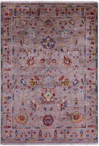 Peshawar Handmade Wool Rug - 5' 9