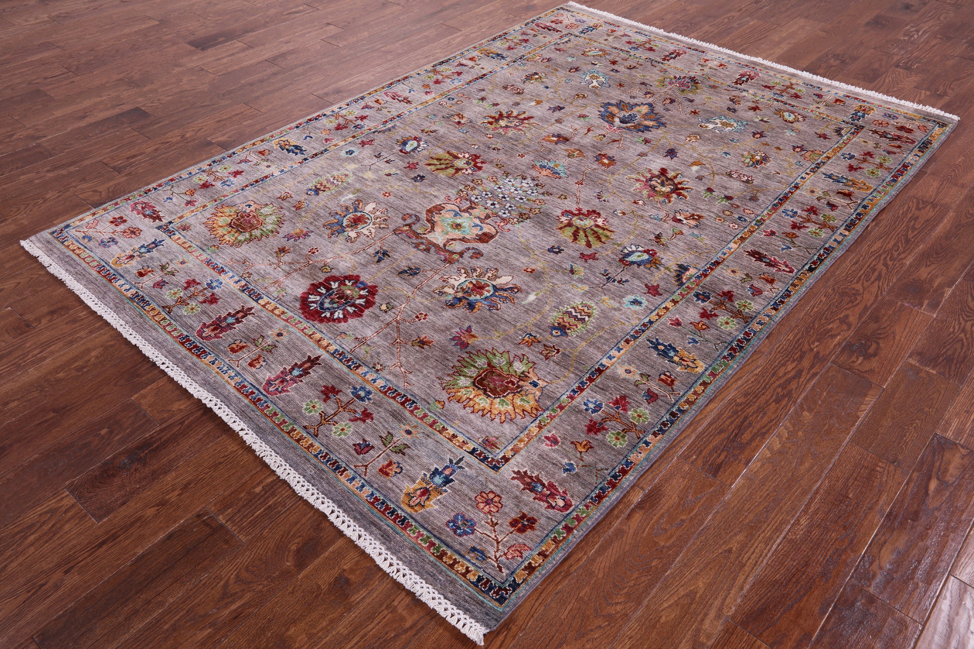 Peshawar Handmade Wool Rug - 5' 9" X 8' 2" - Golden Nile