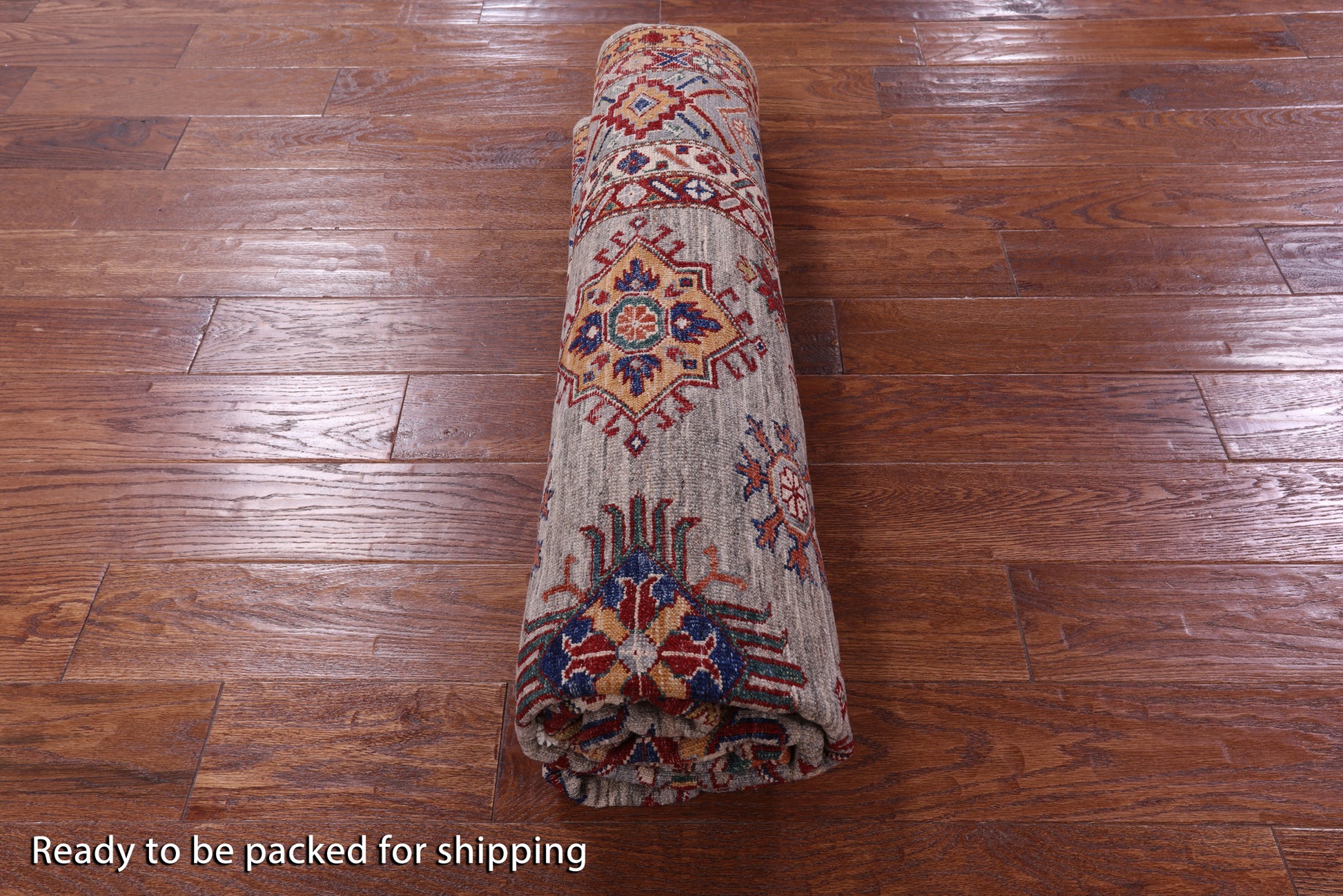 Super Kazak Handmade Wool Rug - 6' 0" X 8' 6" - Golden Nile