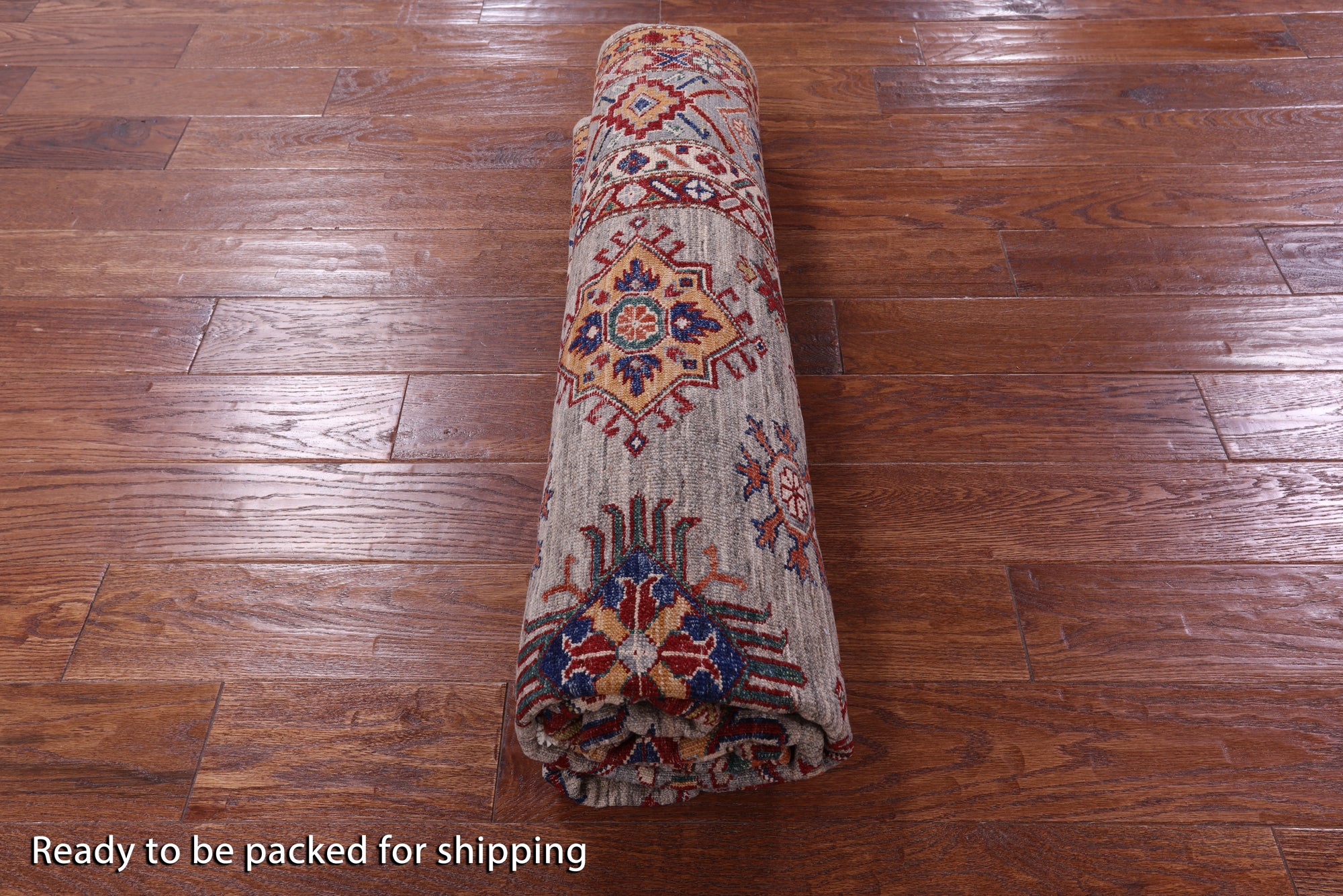 Super Kazak Handmade Wool Rug - 6' 0" X 8' 6" - Golden Nile