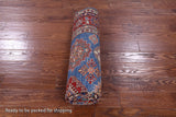 Blue Super Kazak Handmade Wool Rug - 5' 10" X 8' 7" - Golden Nile