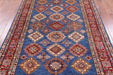 Blue Super Kazak Handmade Wool Rug - 5' 10" X 8' 7" - Golden Nile