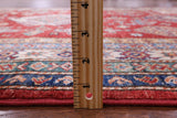 Red Super Kazak Handmade Wool Rug - 5' 0" X 6' 11" - Golden Nile