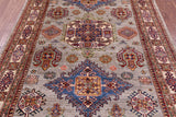 Super Kazak Hand Knotted Wool Rug - 5' 5" X 7' 8" - Golden Nile
