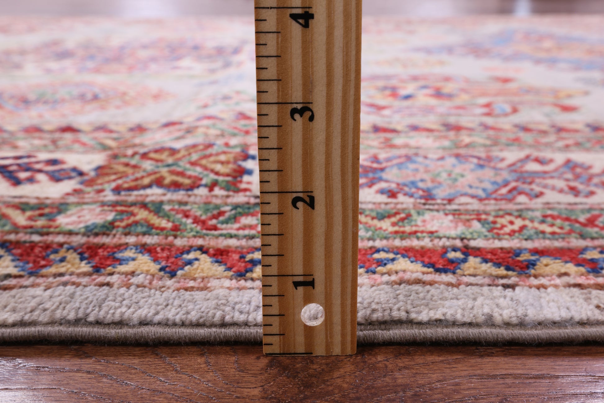 Super Kazak Hand Knotted Wool Rug - 5' 5" X 7' 8" - Golden Nile