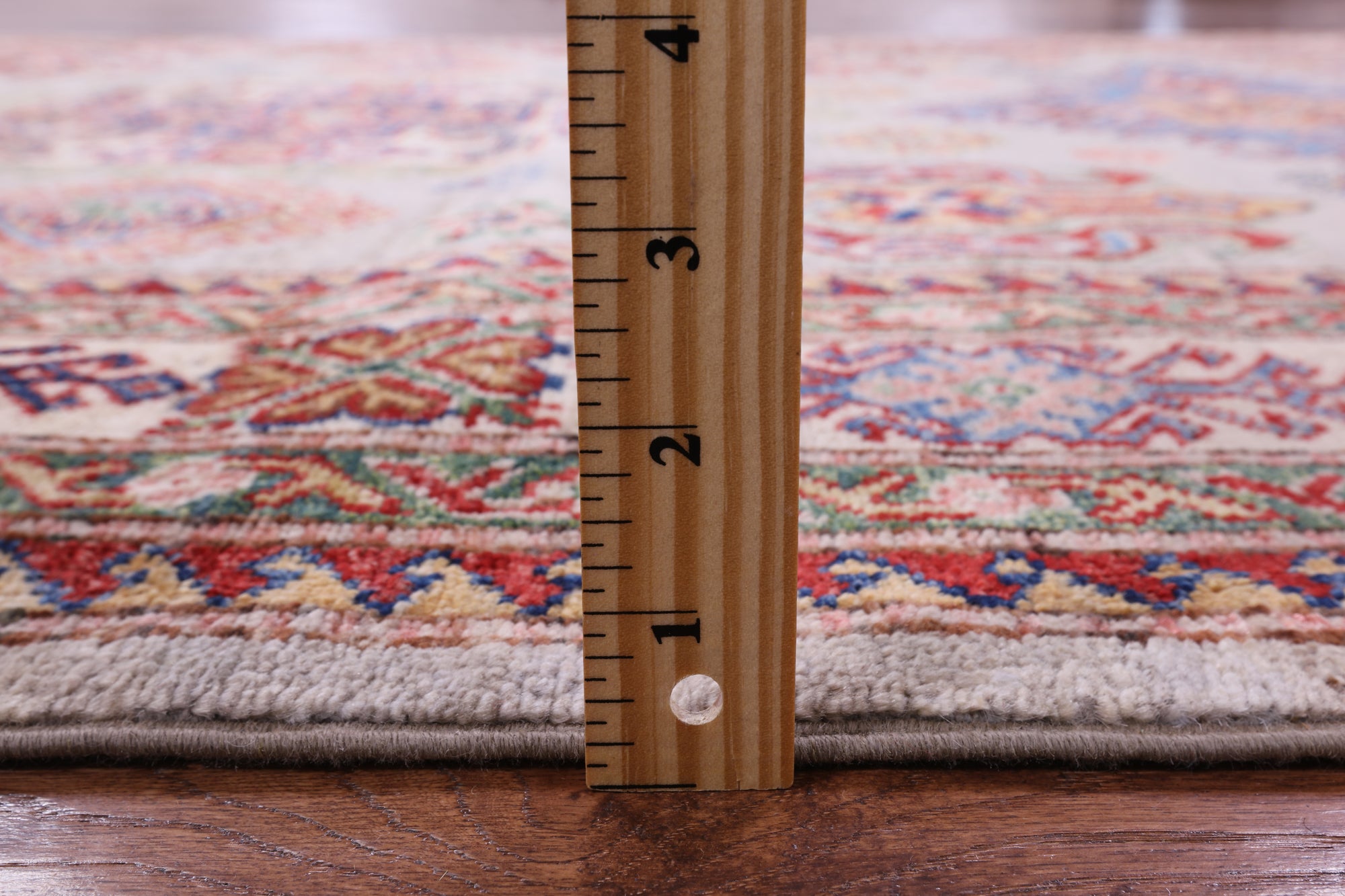 Super Kazak Hand Knotted Wool Rug - 5' 5" X 7' 8" - Golden Nile