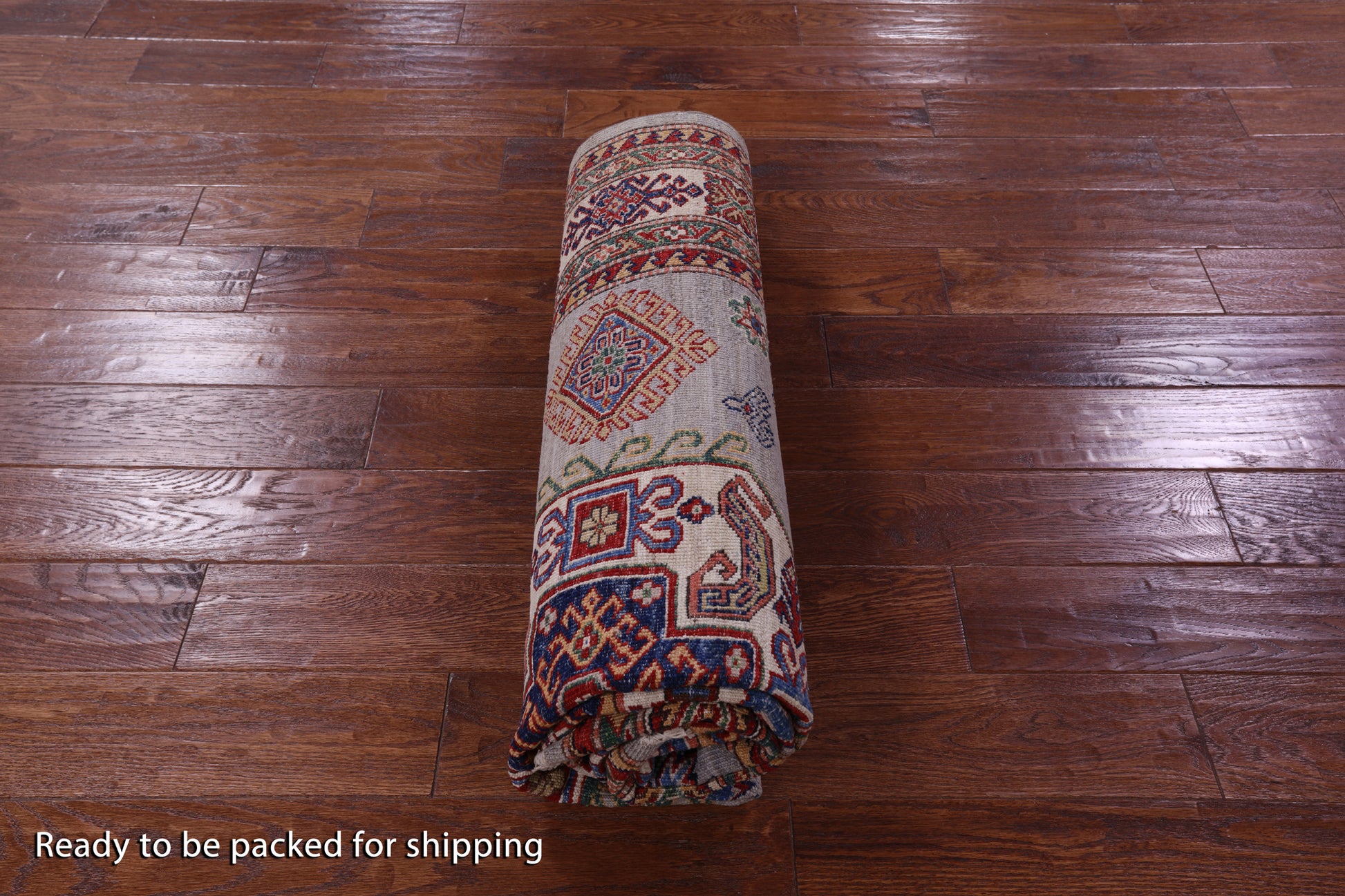 Super Kazak Hand Knotted Wool Rug - 5' 5" X 7' 8" - Golden Nile