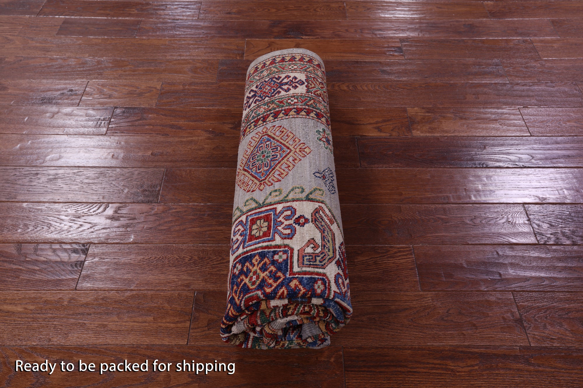 Super Kazak Hand Knotted Wool Rug - 5' 5" X 7' 8" - Golden Nile