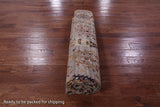 Tribal Persian Gabbeh Handmade Wool Rug - 9' 1" X 11' 11" - Golden Nile