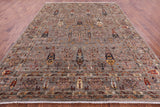 Tribal Persian Gabbeh Handmade Wool Rug - 9' 1" X 11' 11" - Golden Nile