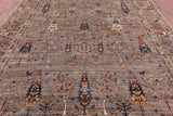 Tribal Persian Gabbeh Handmade Wool Rug - 9' 1" X 11' 11" - Golden Nile