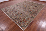 Tribal Persian Gabbeh Handmade Wool Rug - 9' 1" X 11' 11" - Golden Nile