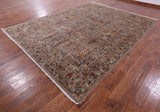 Tribal Persian Gabbeh Handmade Wool Rug - 9' 2" X 11' 10" - Golden Nile