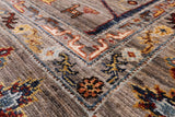 Tribal Persian Gabbeh Handmade Wool Rug - 9' 2" X 11' 10" - Golden Nile