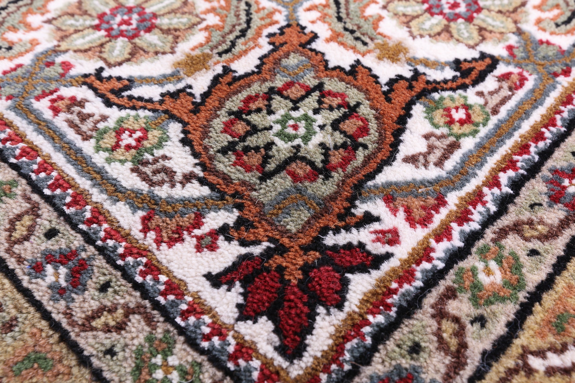 Black Bijar Hand Knotted Wool & Silk Rug - 8' 11" X 12' 2" - Golden Nile
