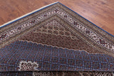 Blue Bijar Hand Knotted Wool & Silk Rug - 10' 3" X 14' 3" - Golden Nile