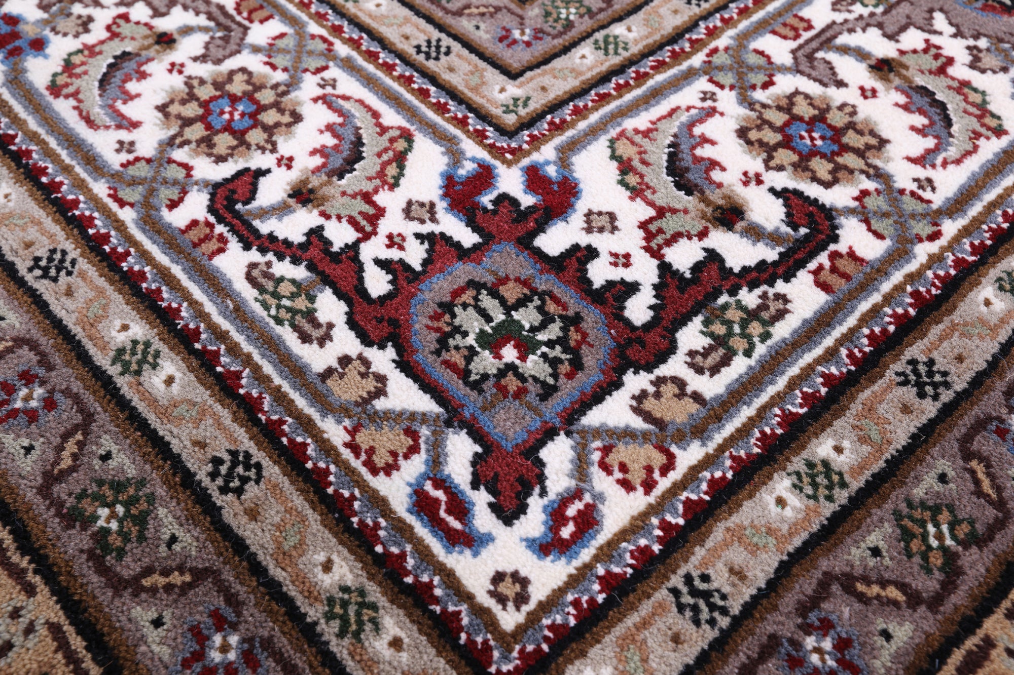 Blue Bijar Hand Knotted Wool & Silk Rug - 10' 3" X 14' 3" - Golden Nile