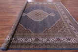 Blue Square Bijar Hand Knotted Wool & Silk Rug - 10' 0" X 10' 1" - Golden Nile