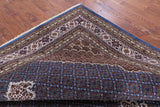 Blue Square Bijar Handmade Wool & Silk Rug - 8' 11" X 9' 1" - Golden Nile